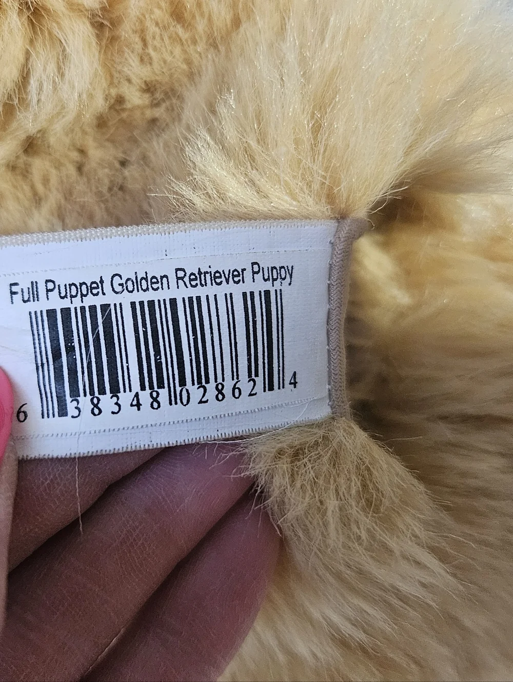 Folkmanis Full Puppet Golden Retriever Puppy 17" - Picture 9 of 14